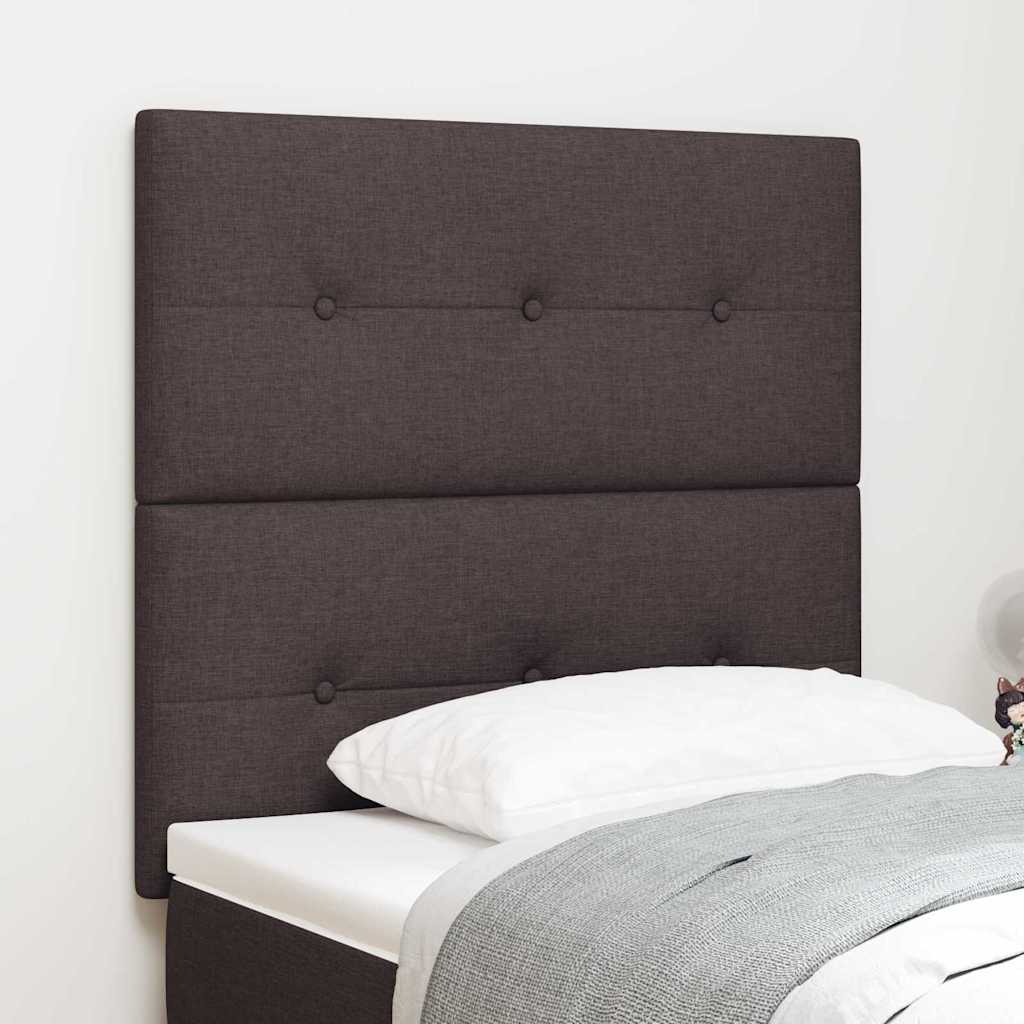 Höhenverstellbares Kopfteil Dunkelbraun 100 cm Stoff