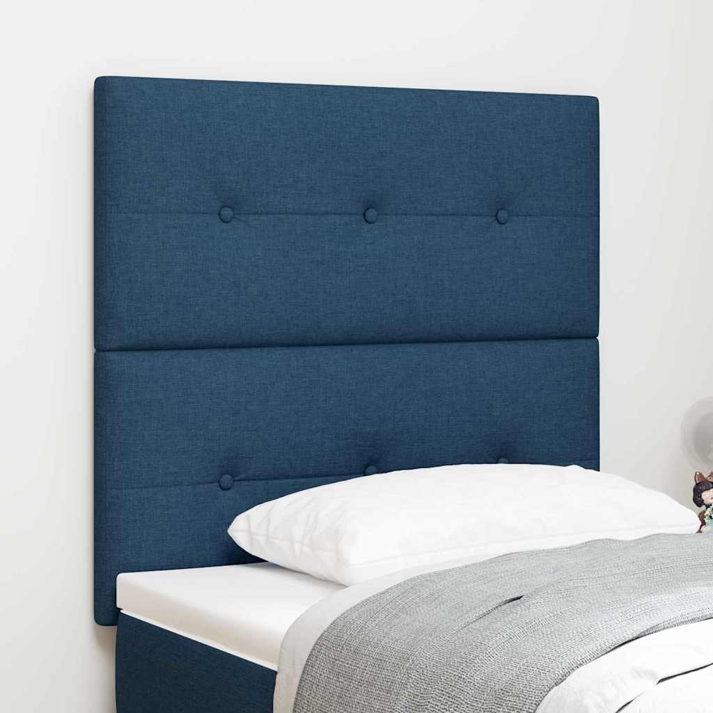Höhenverstellbares Kopfteil mit Kopfteil Blau 100 cm Stoff
