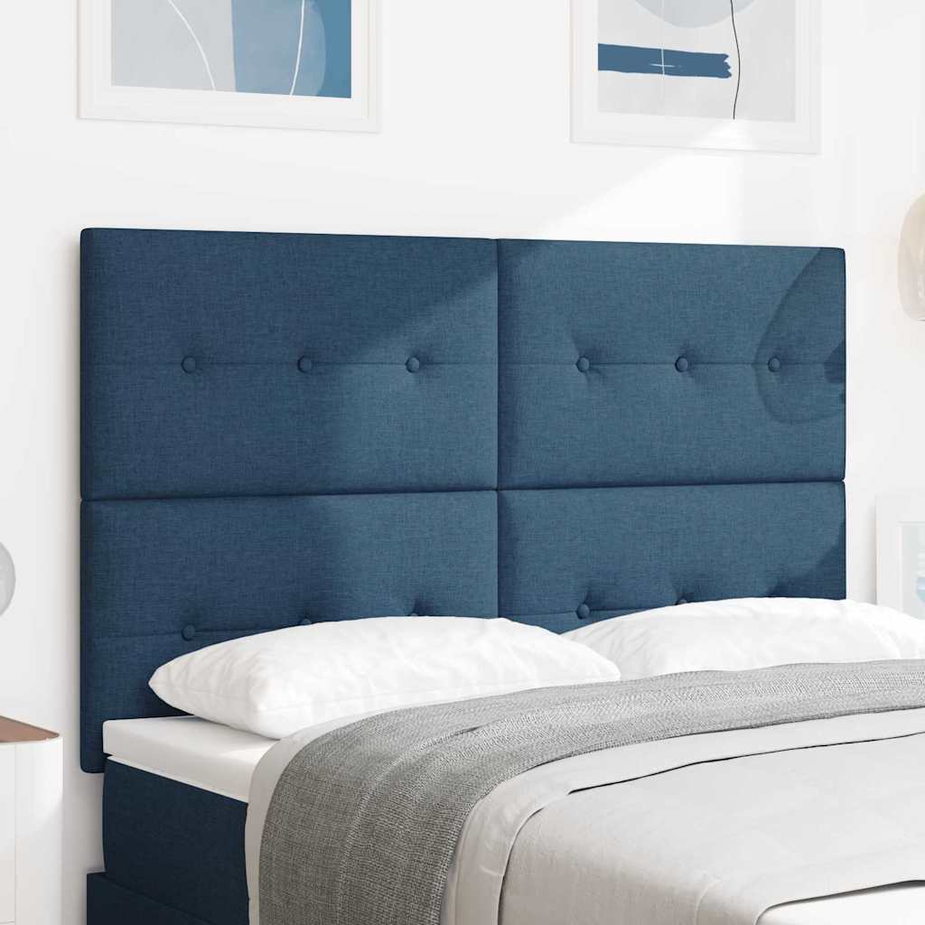 Höhenverstellbares Kopfteil mit Kopfteil Blau 144 cm Stoff