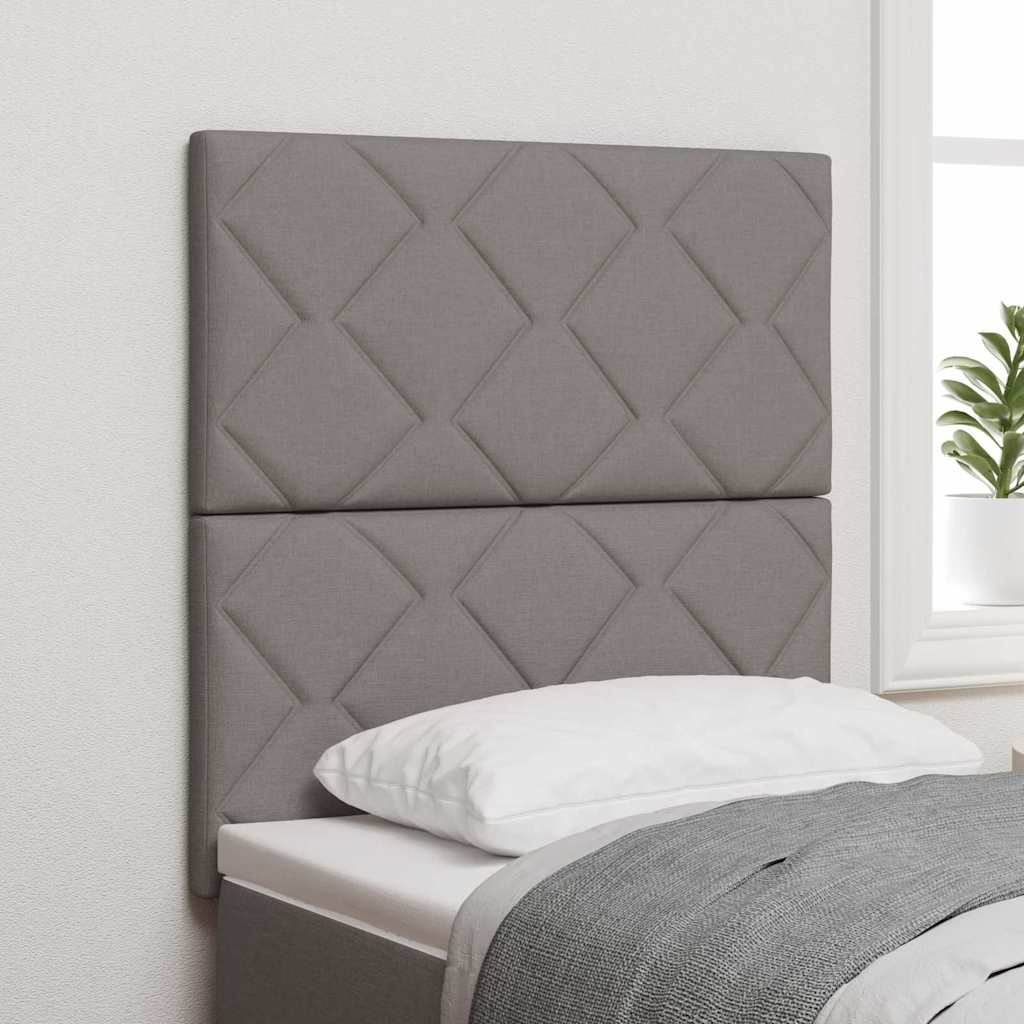 Kopfteil Taupe Stoff