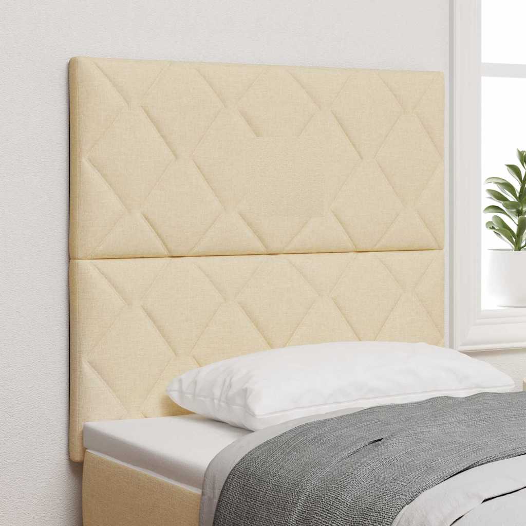 Kopfteil Creme 90 cm Stoff