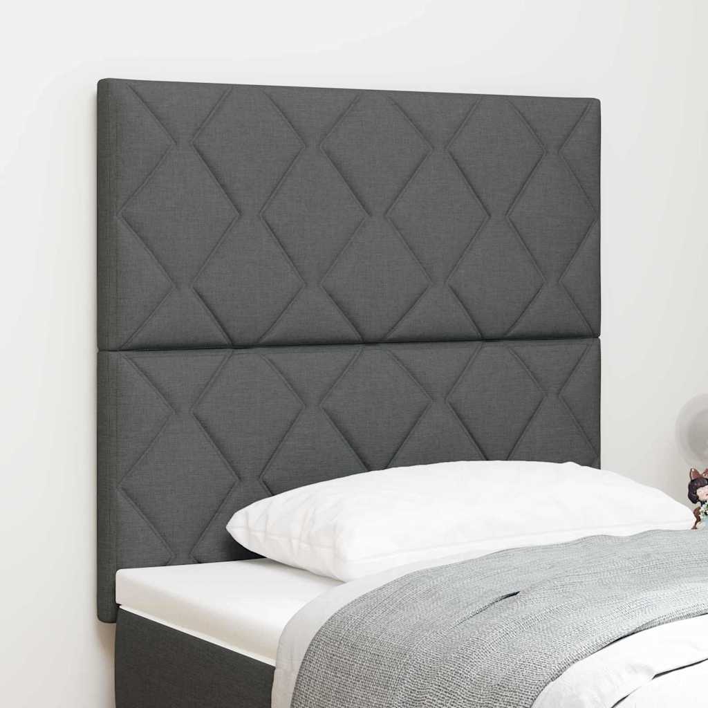 Kopfteil Dunkelgrau 100 cm Stoff