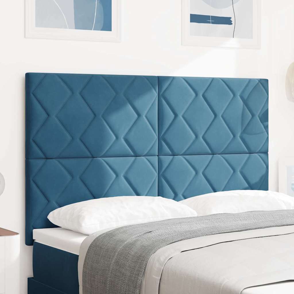 Kopfteil Dunkelblau 160 cm Samt