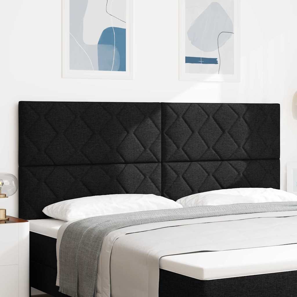 Kopfteil Schwarz Stoff