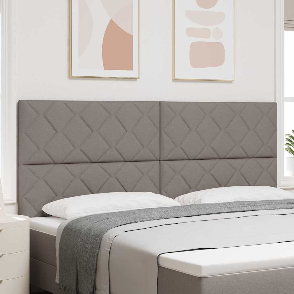 Kopfteil Taupe Stoff