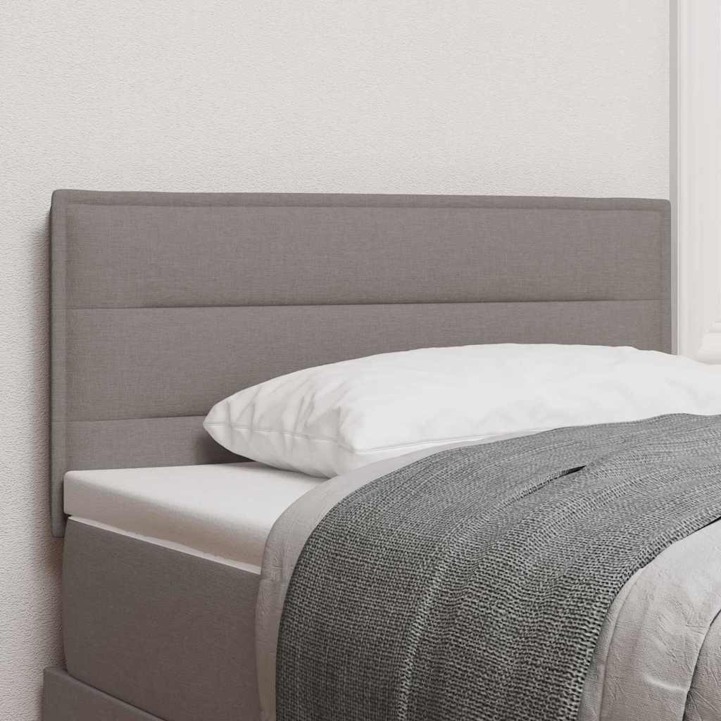 LED Kopfteil Taupe Stoff