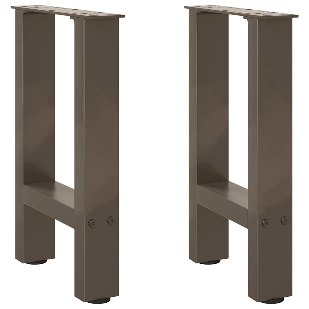 Couchtischbeine Naturstahl 2 Stk. 28x(42-43) cm Stahl