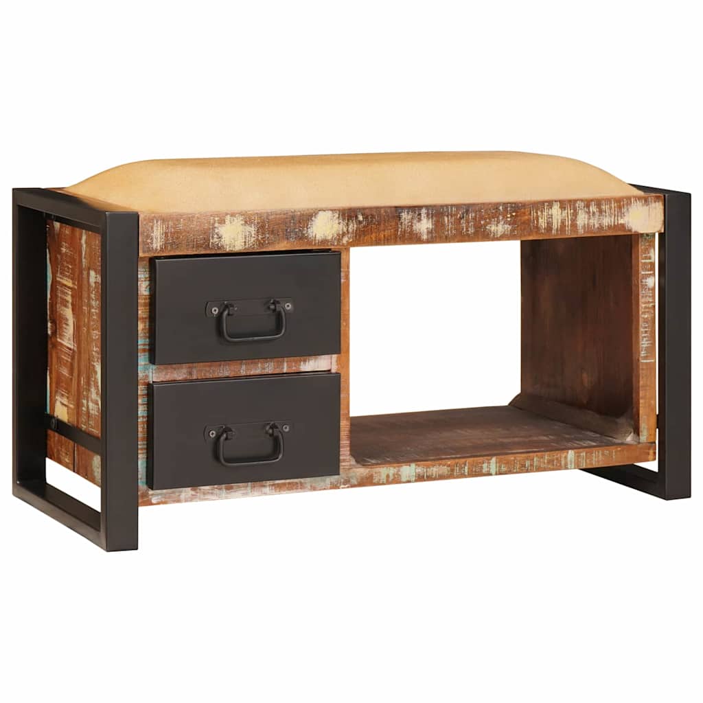 Sitzbank mit Stauraum Mehrfarbig 80 x 35 x 40 cm