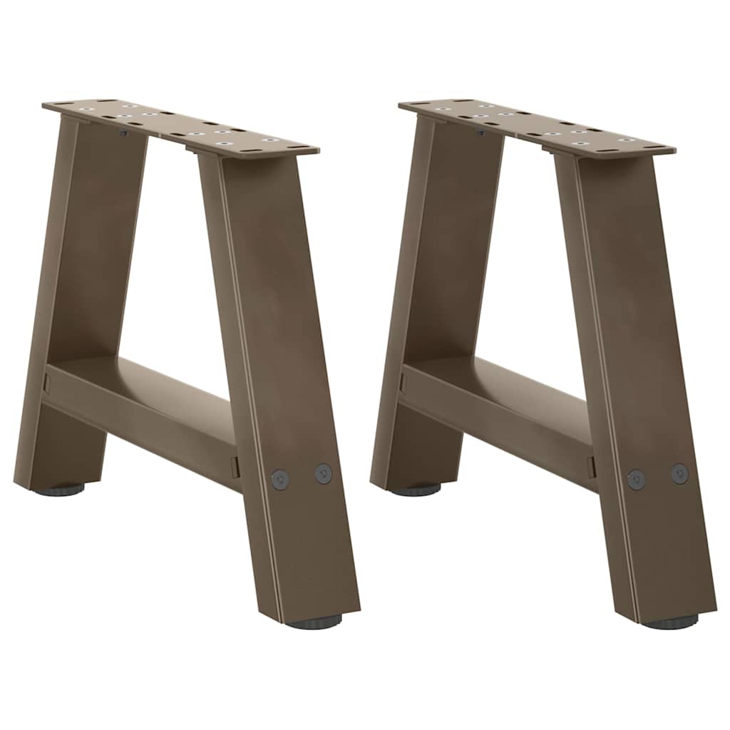 Couchtischbeine A-Form 2 Stk. 50x(30-31) cm Stahl