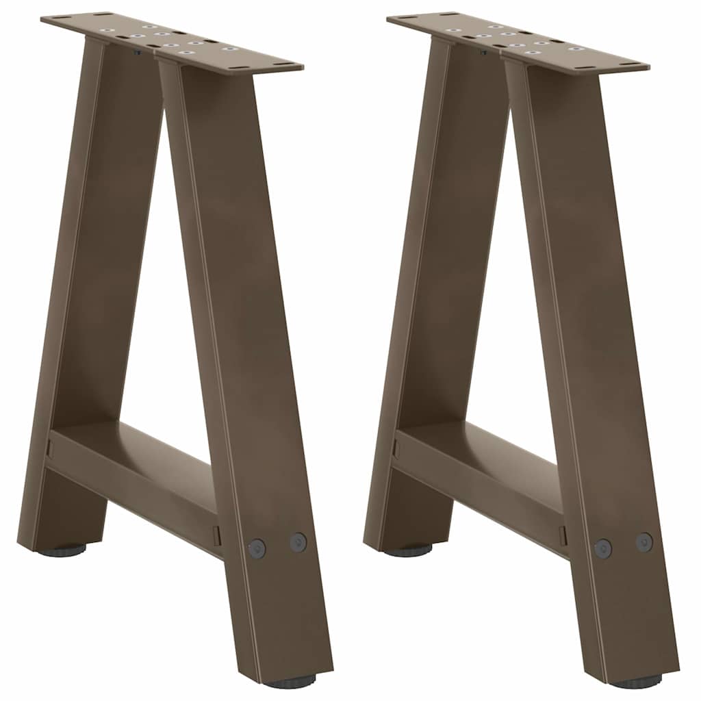 Couchtischbeine A-Form 2 Stk. 50x(42-43) cm Stahl