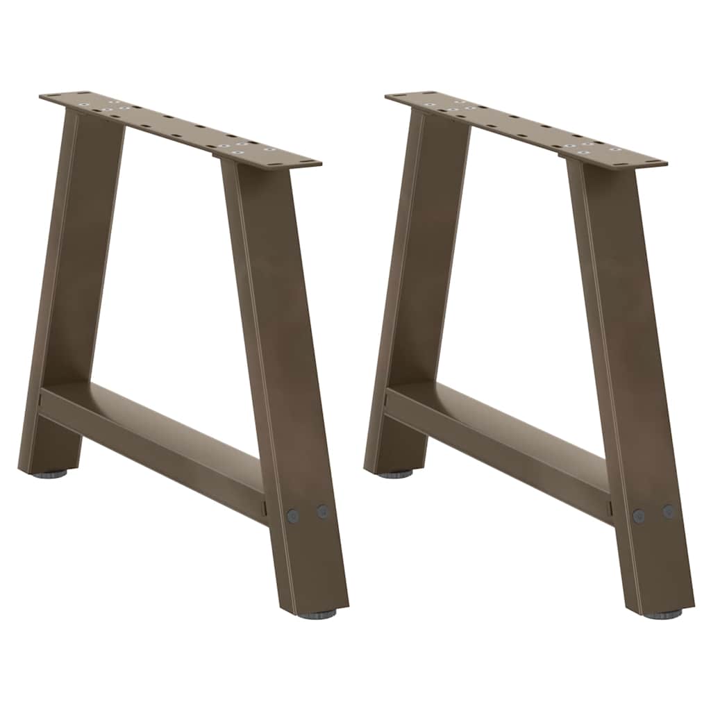 Couchtischbeine A-Form 2 Stk. 70x(42-43) cm Stahl
