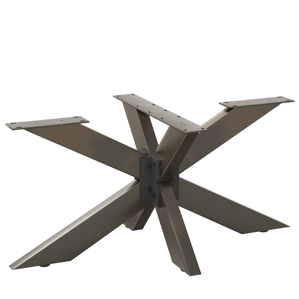 Couchtischbein in Spinnenform Naturstahl 98x58x(42-43) cm Stahl