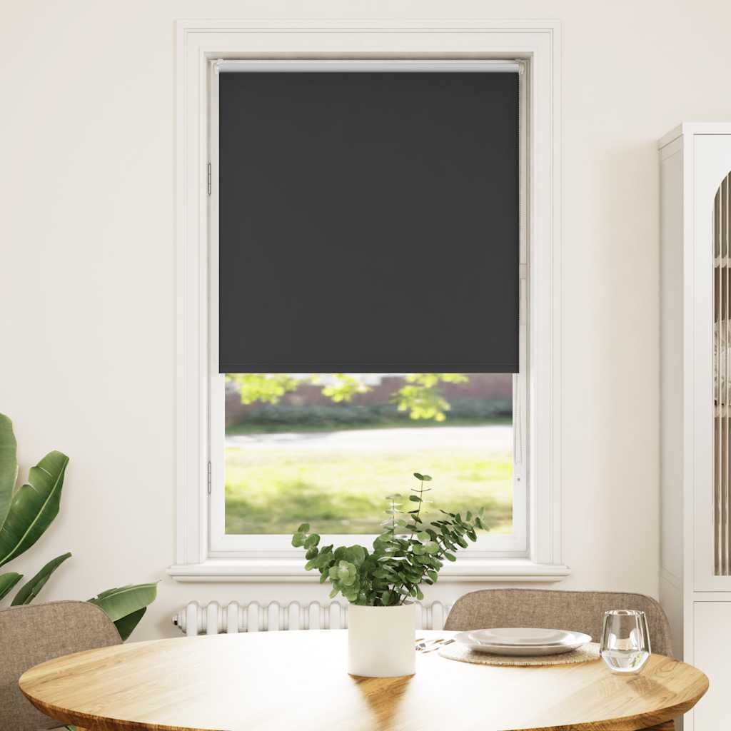 Verdunkelungsrollo Schwarz 85x130 cm Stoffbreite 80,7 cm