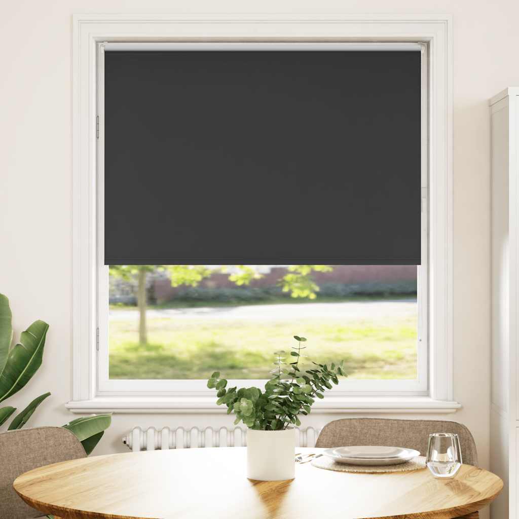 Verdunkelungsrollo Schwarz 95x130 cm Stoffbreite 90,7 cm