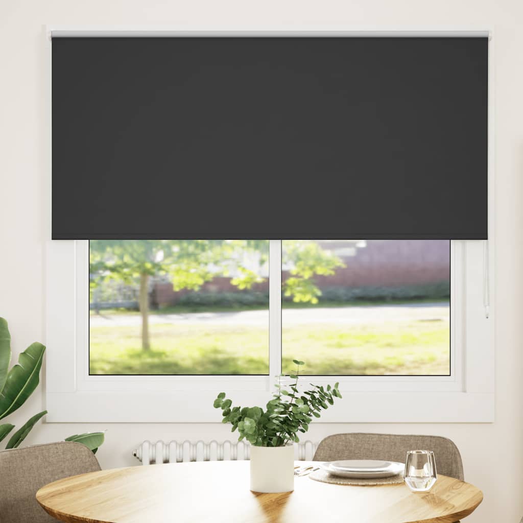 Verdunkelungsrollo Schwarz 150x150 cm Stoffbreite 146,6 cm