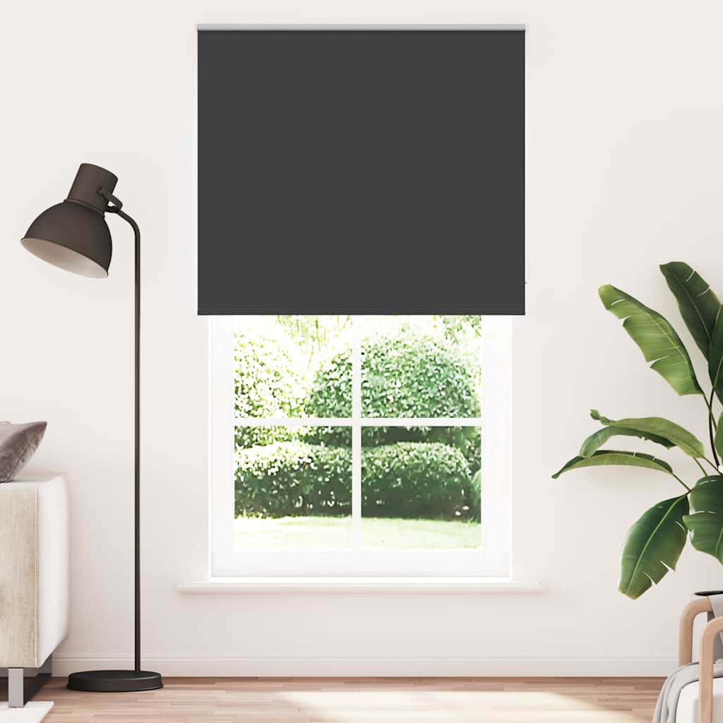 Verdunkelungsrollo Schwarz 120x210 cm Stoffbreite 116,6 cm