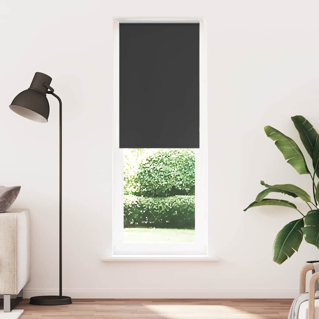 Verdunkelungsrollo Schwarz 75x230 cm Stoffbreite 70,7 cm