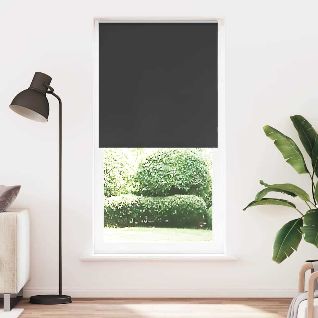 Verdunkelungsrollo Schwarz 105x230 cm Stoffbreite 100,7 cm