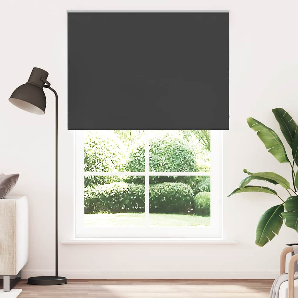 Verdunkelungsrollo Schwarz 160x230 cm Stoffbreite 156,6 cm