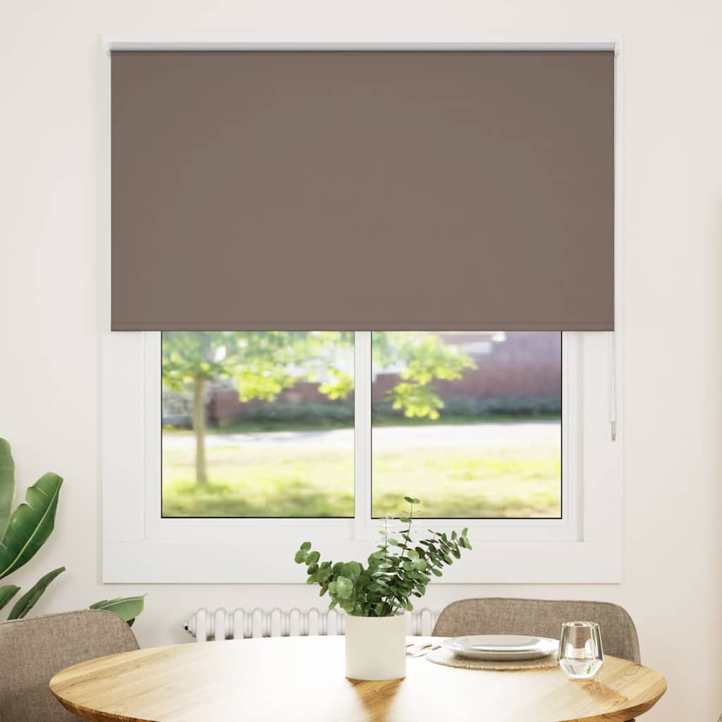Verdunkelungsrollo Kaffeebraun 135x130cm Stoffbreite 131,6cm
