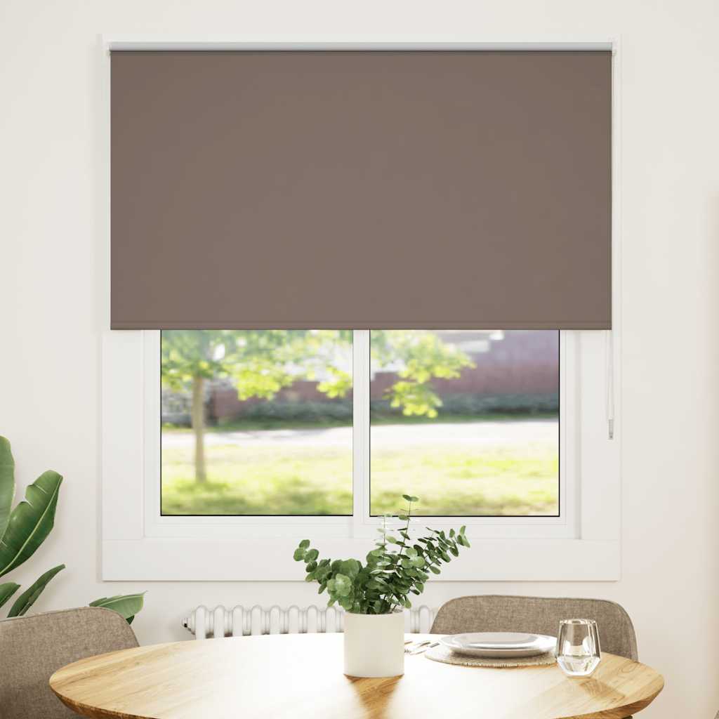 Verdunkelungsrollo Kaffeebraun 140x130cm Stoffbreite 136,6cm