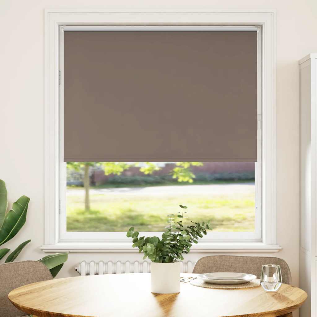 Verdunkelungsrollo Kaffeebraun 110x150 cm Stoffbreite 105,7 cm