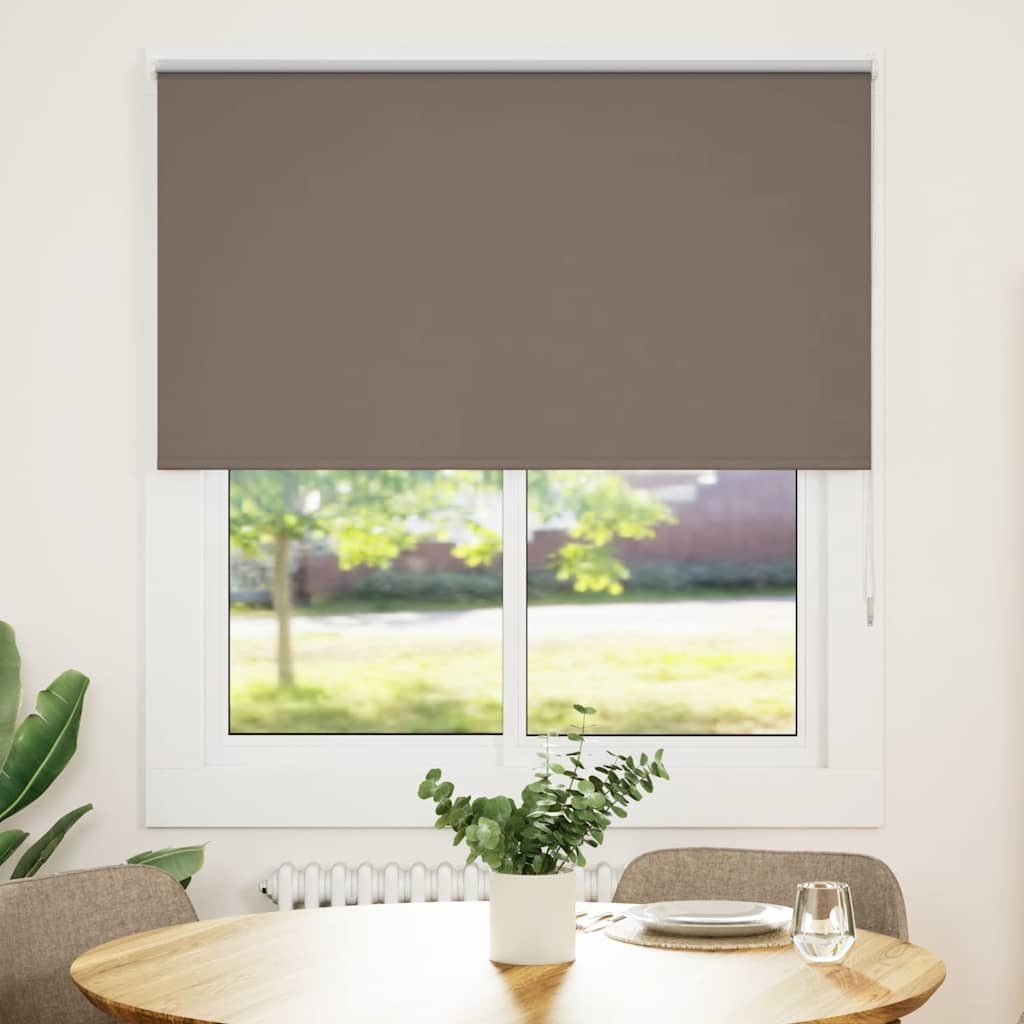 Verdunkelungsrollo Kaffeebraun 130x150 cm Stoffbreite 126,6 cm
