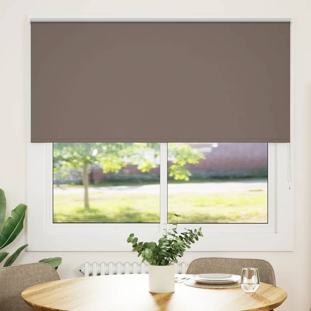 Verdunkelungsrollo Kaffeebraun 160x150 cm Stoffbreite 156,6 cm