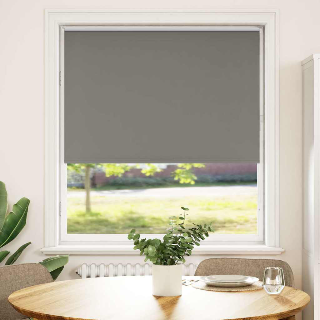 Verdunkelungsrollo Grau 105x130cm Stoffbreite 100,7cm Polyester