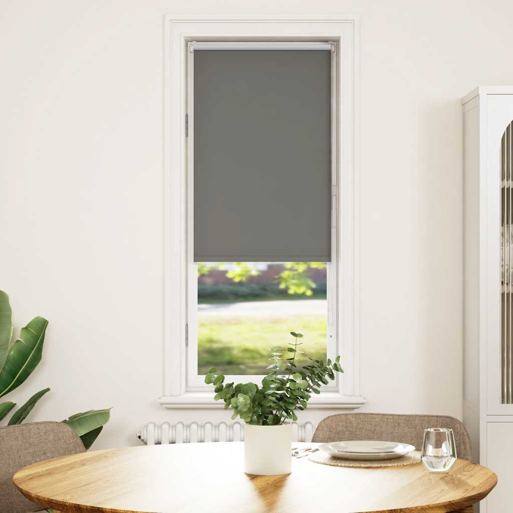 Verdunkelungsrollo Grau 60x150 cm Stoffbreite 55,7 cm Polyester