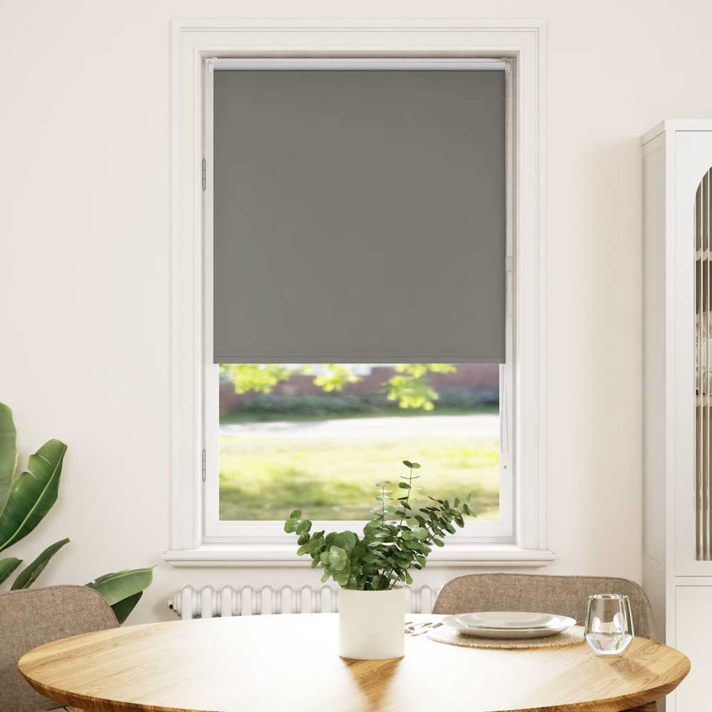 Verdunkelungsrollo Grau 65x150 cm Stoffbreite 60,7 cm Polyester