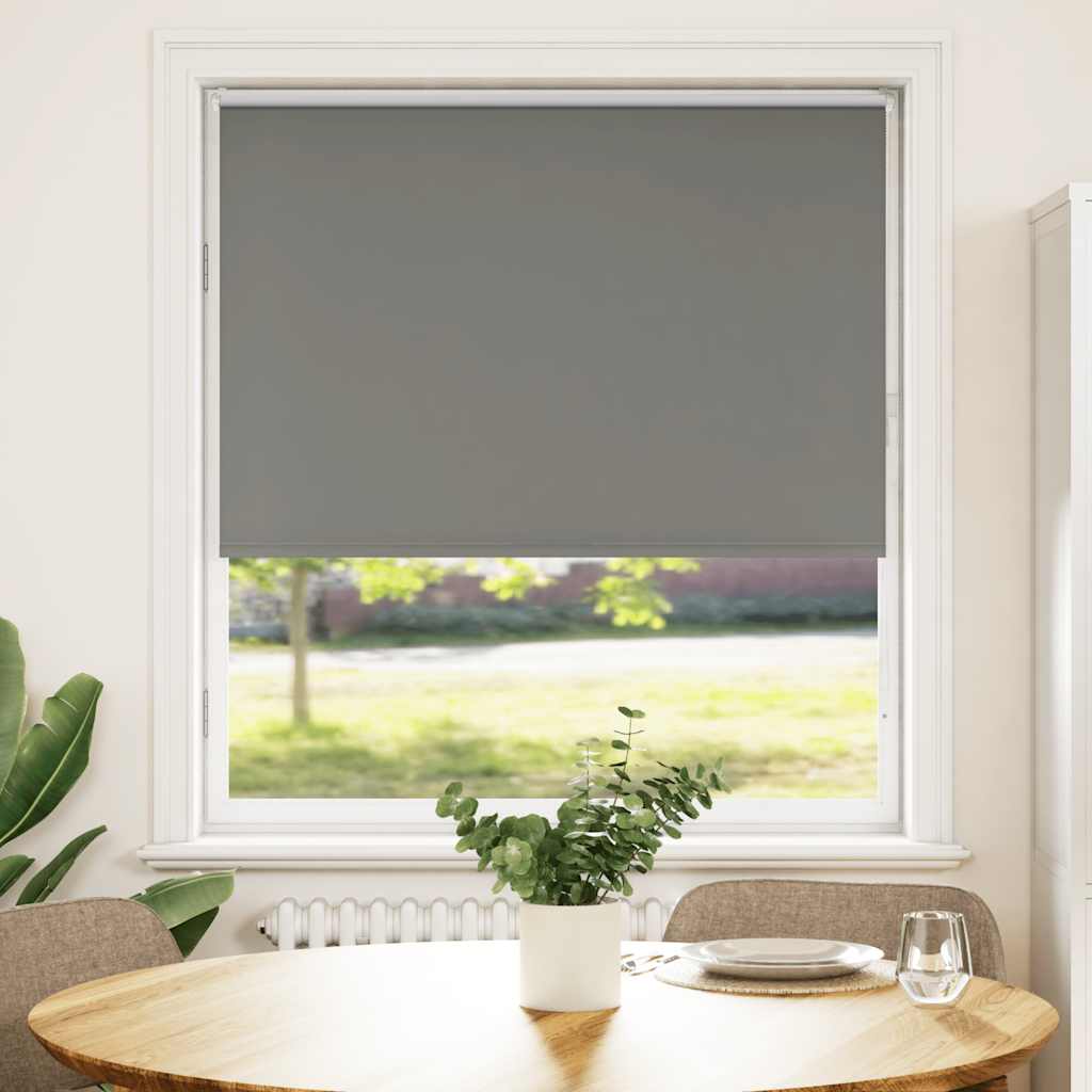 Verdunkelungsrollo Grau 110x150cm Stoffbreite 105,7cm Polyester