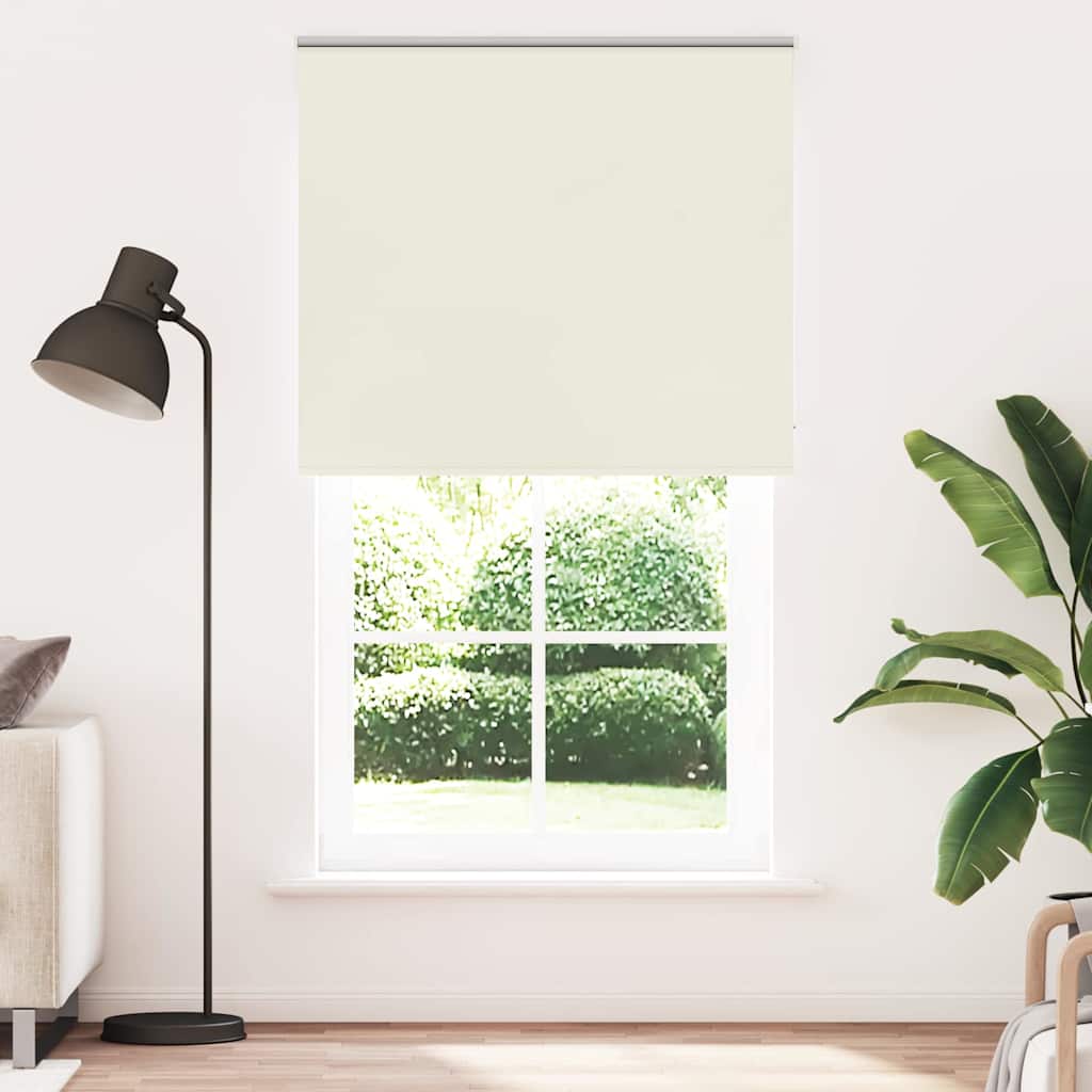 Verdunkelungsrollo Cremeweiß 120x230cm Stoffbreite 116,6cm