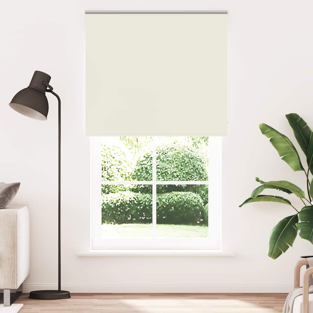 Verdunkelungsrollo Cremeweiß 135x230cm Stoffbreite 131,6cm