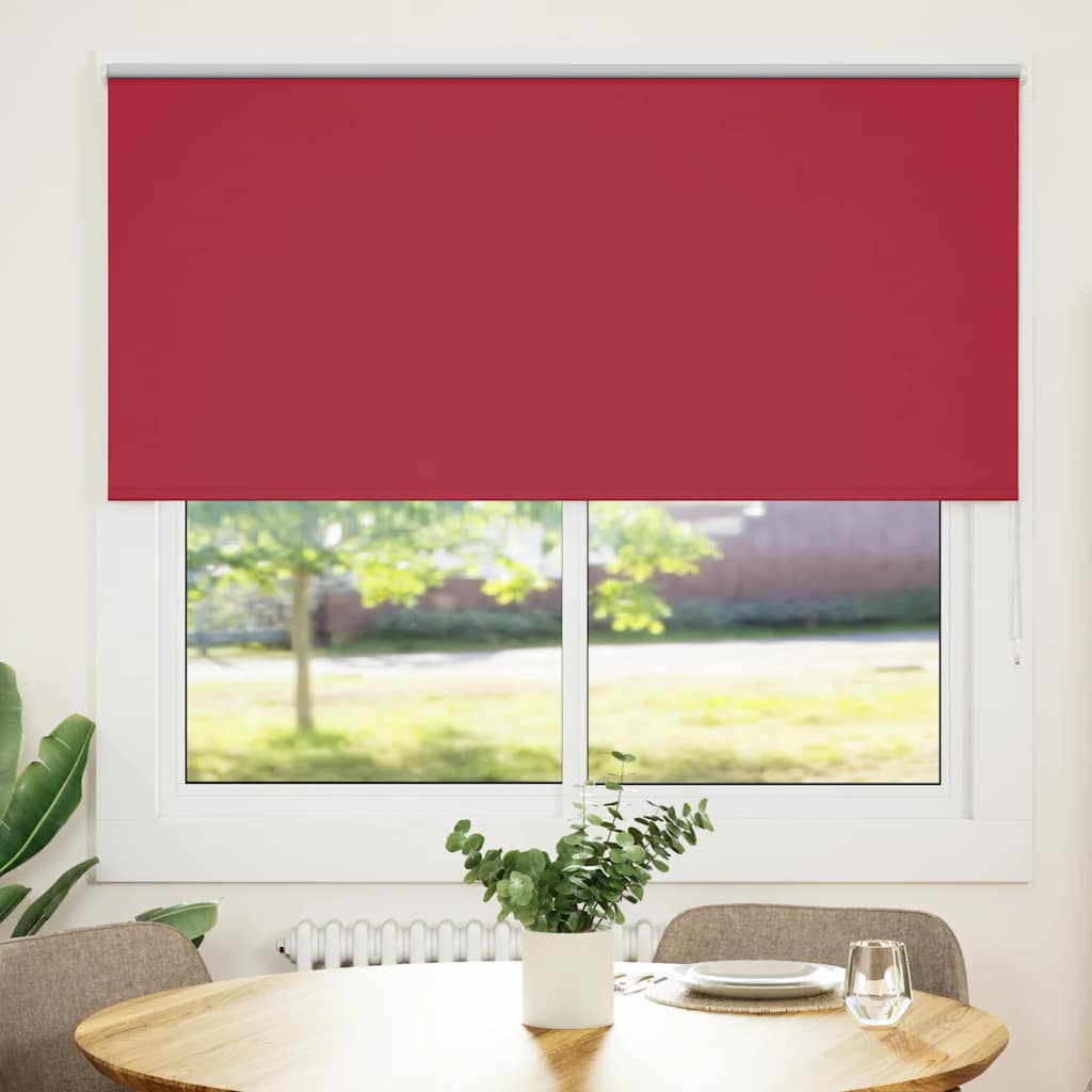 Verdunkelungsrollo Rot 155x150cm Stoffbreite 151,6cm Polyester