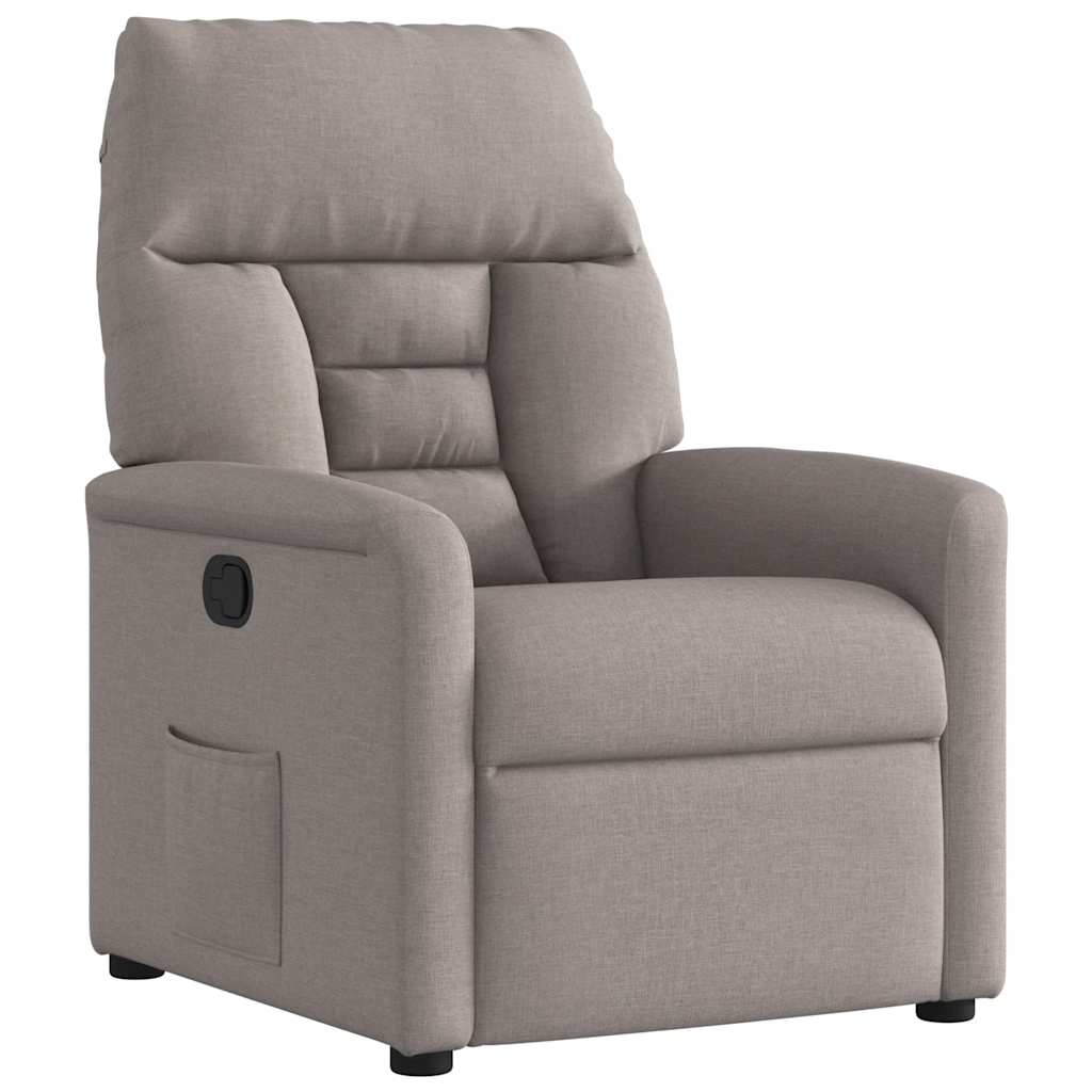 Relaxsessel Taupe Stoff