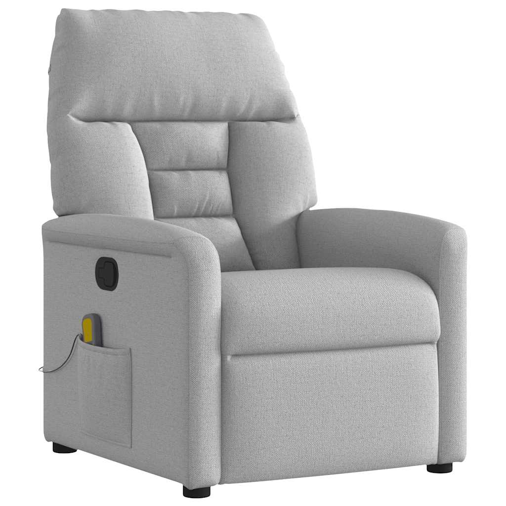 Massagesessel Wolkengrau Stoff