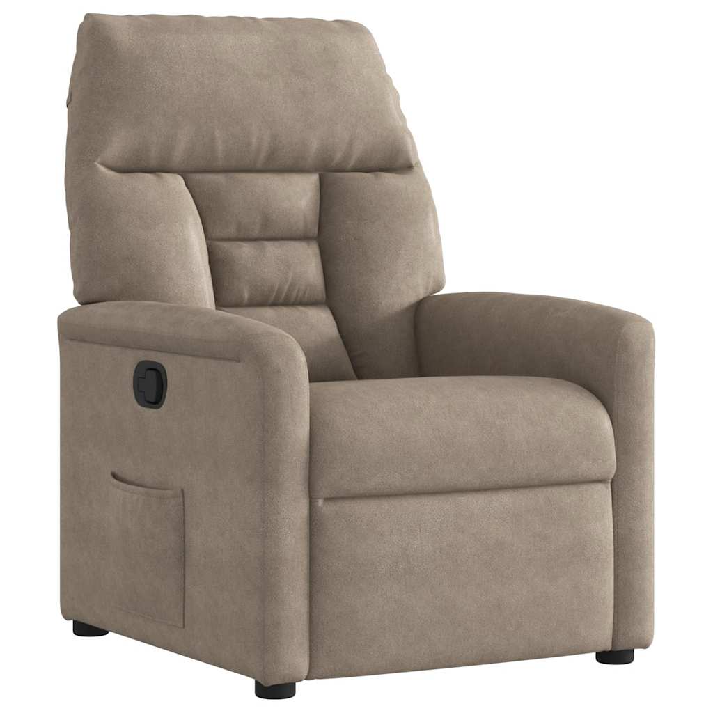 Relaxsessel Taupe Mikrofasergewebe