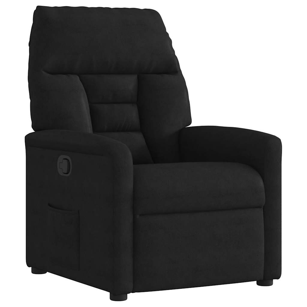 Relaxsessel Schwarz Mikrofasergewebe
