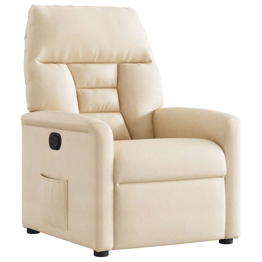 Relaxsessel Beige Mikrofasergewebe
