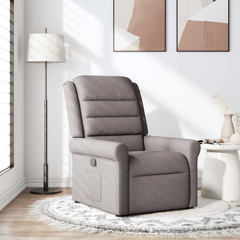 Relaxsessel Taupe Stoff