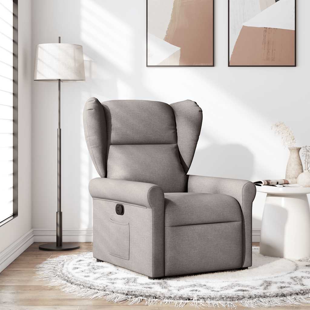 Relaxsessel Taupe Stoff