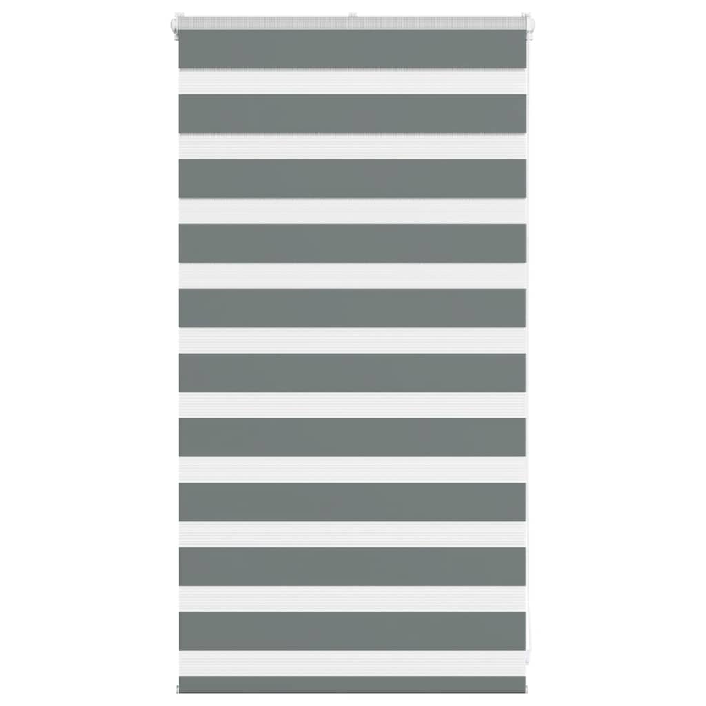 Doppelrollo Dunkelgrau 85x100 cm Stoffbreite 80,9 cm Polyester
