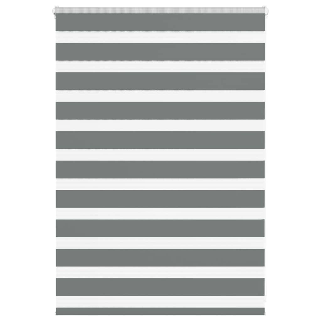 Doppelrollo Dunkelgrau 110x100 cm Stoffbreite 105,9 cm Polyester