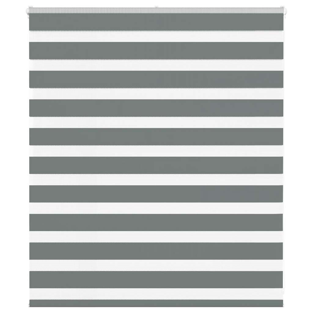 Doppelrollo Dunkelgrau 130x100 cm Stoffbreite 125,9 cm Polyester