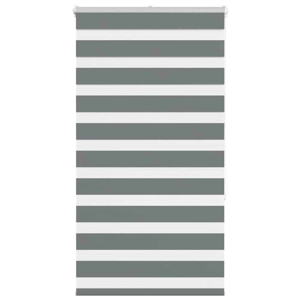 Doppelrollo Dunkelgrau 90x150 cm Stoffbreite 85,9 cm Polyester