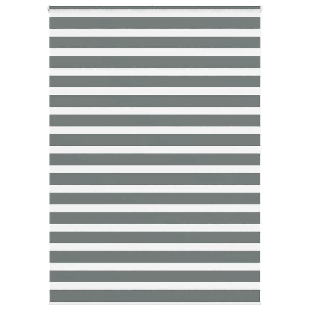 Doppelrollo Dunkelgrau 155x200 cm Stoffbreite 150,9 cm Polyester