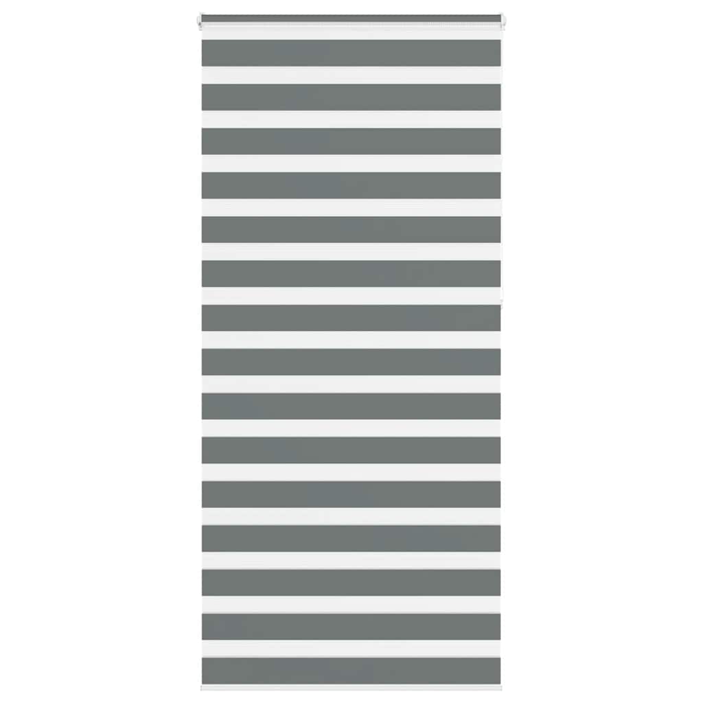 Doppelrollo Dunkelgrau 100x230 cm Stoffbreite 95,9 cm Polyester