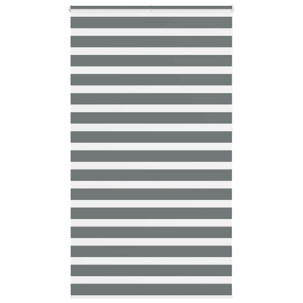 Doppelrollo Dunkelgrau 125x230 cm Stoffbreite 120,9 cm Polyester