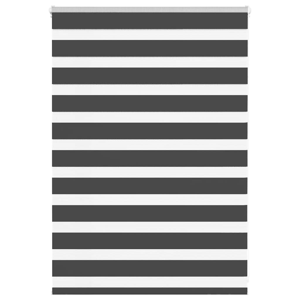 Doppelrollo Schwarz 105x100 cm Stoffbreite 100,9 cm Polyester
